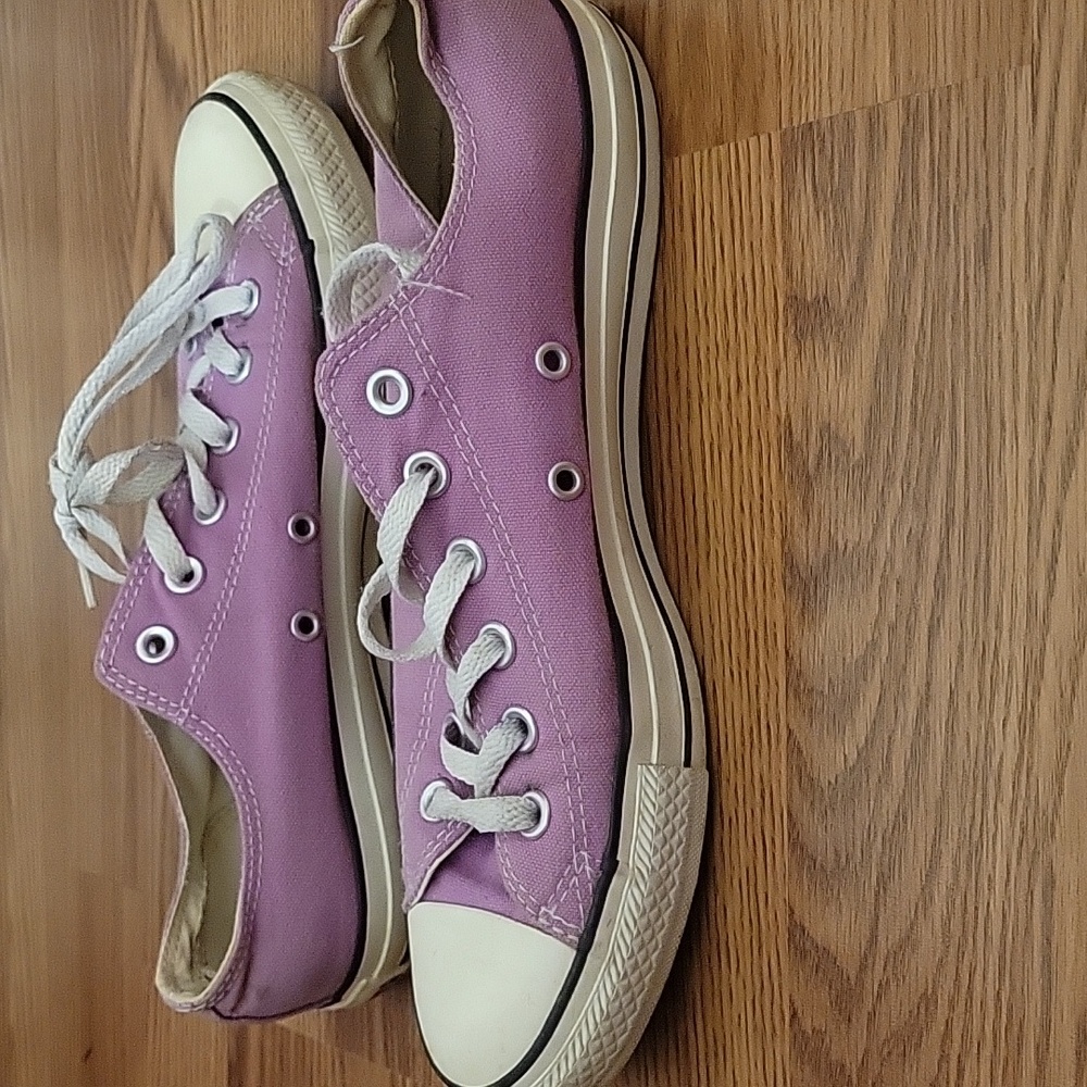 Purple All Star Converse Sneakers - Picture 7 of 9